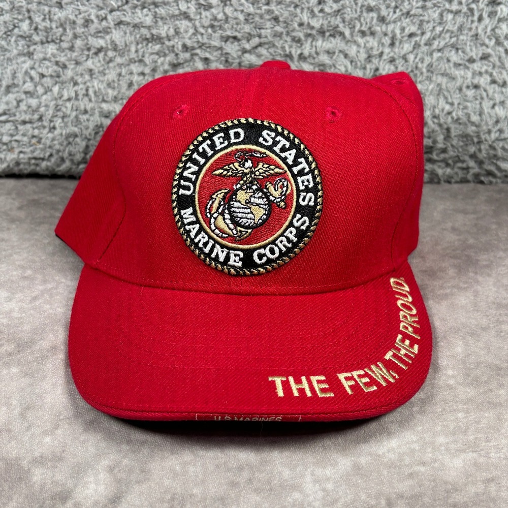Rapid Dominance Hat Mens OS Red USMC The Few The Proud Embroidered Military Cap